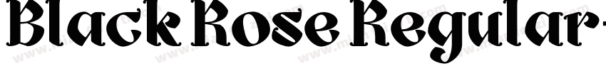 Black Rose Regular字体转换